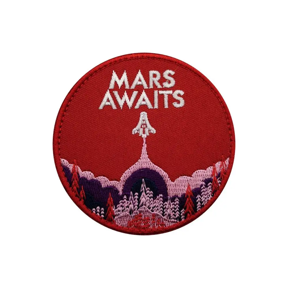 Космической силы заплата вышивки Марс ждет военные Стикеры наклейка армии