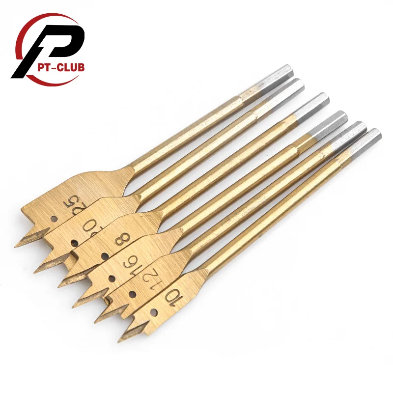 Набор лопаточных сверл из 6 шт. Плоские сверла резак для отверстий титановое