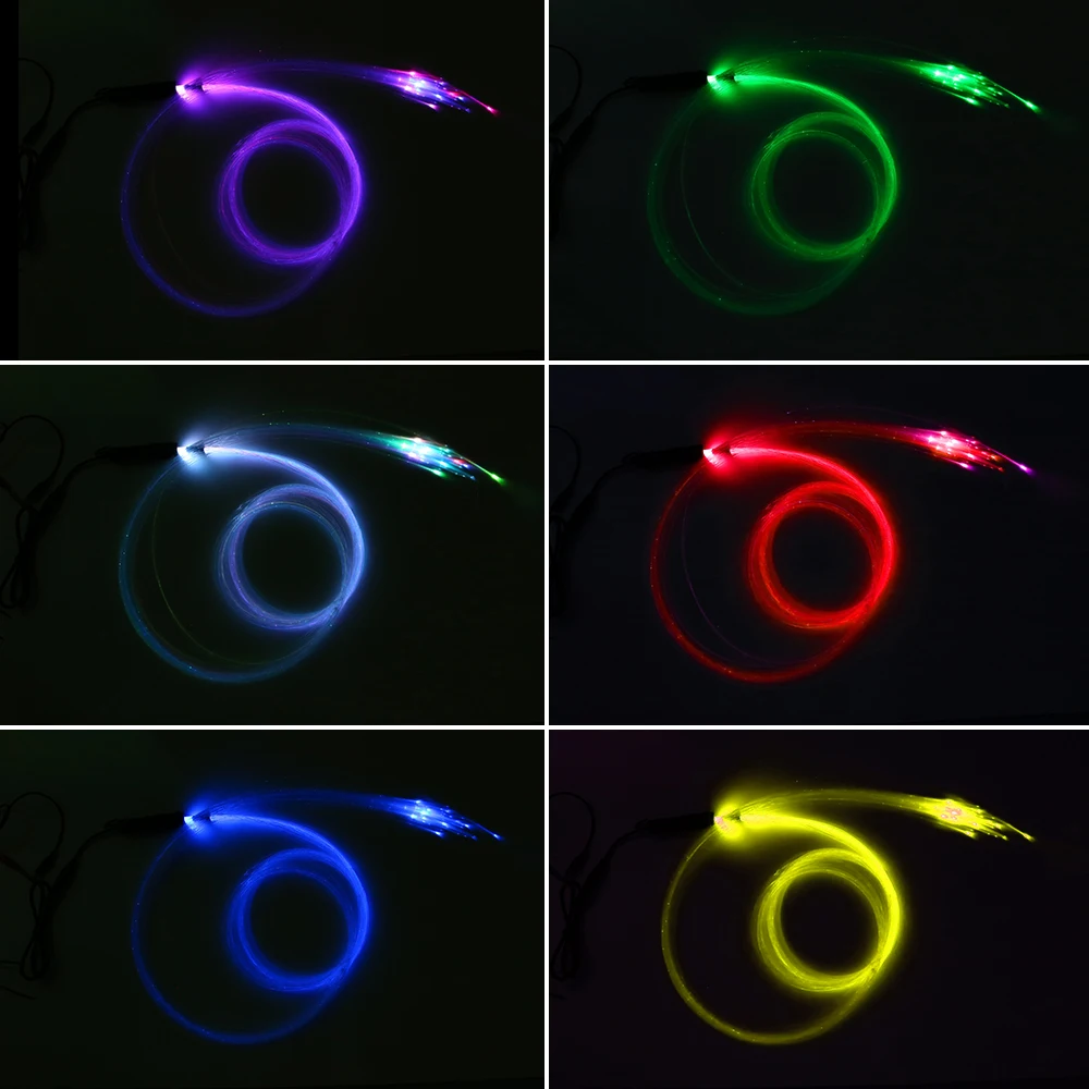 DC12V 2W RGB led волоконно-оптическое освещение 0,75 мм* 50 шт.* 2 м оптическое волокно для украшения автомобиля Звездные огни