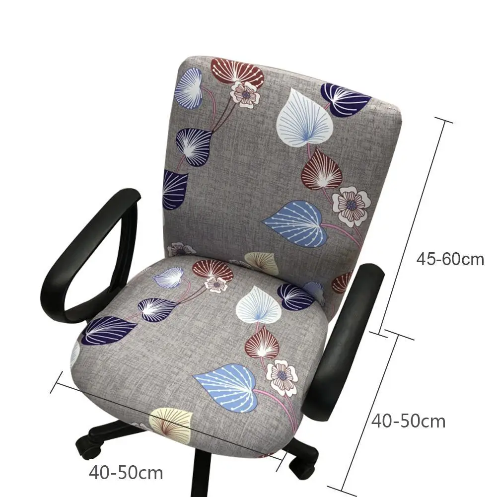 Чехол для офисного вращающегося стула эластичные чехлы с принтом чехол