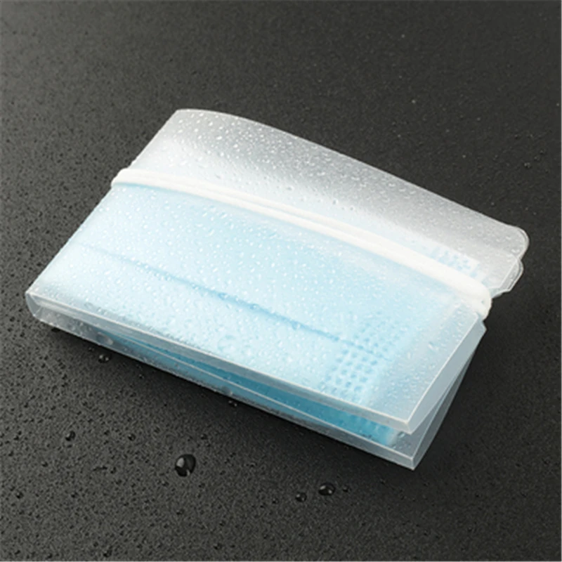 10 шт. портативная коробка для хранения маски одноразовая маска лица зажим