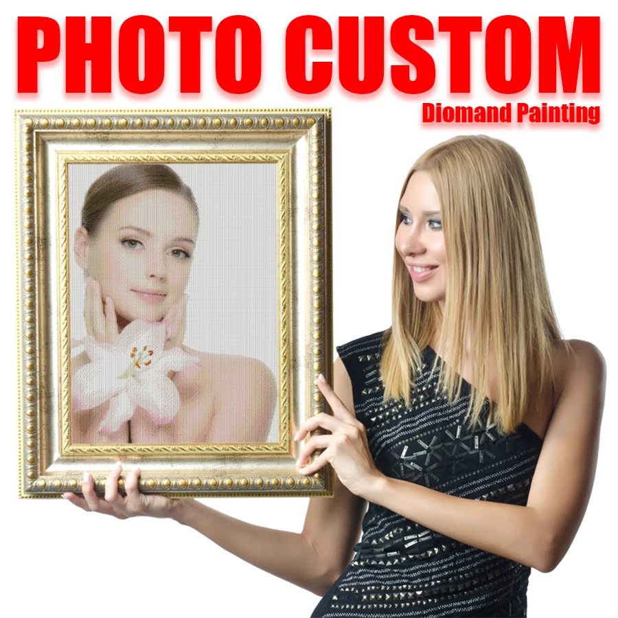 

Make your Own Full Drill DIY Diamond Painting Photo Custom Diamond Embroidery Cross stitch Rhinestone Mosaic Home Decor Gift