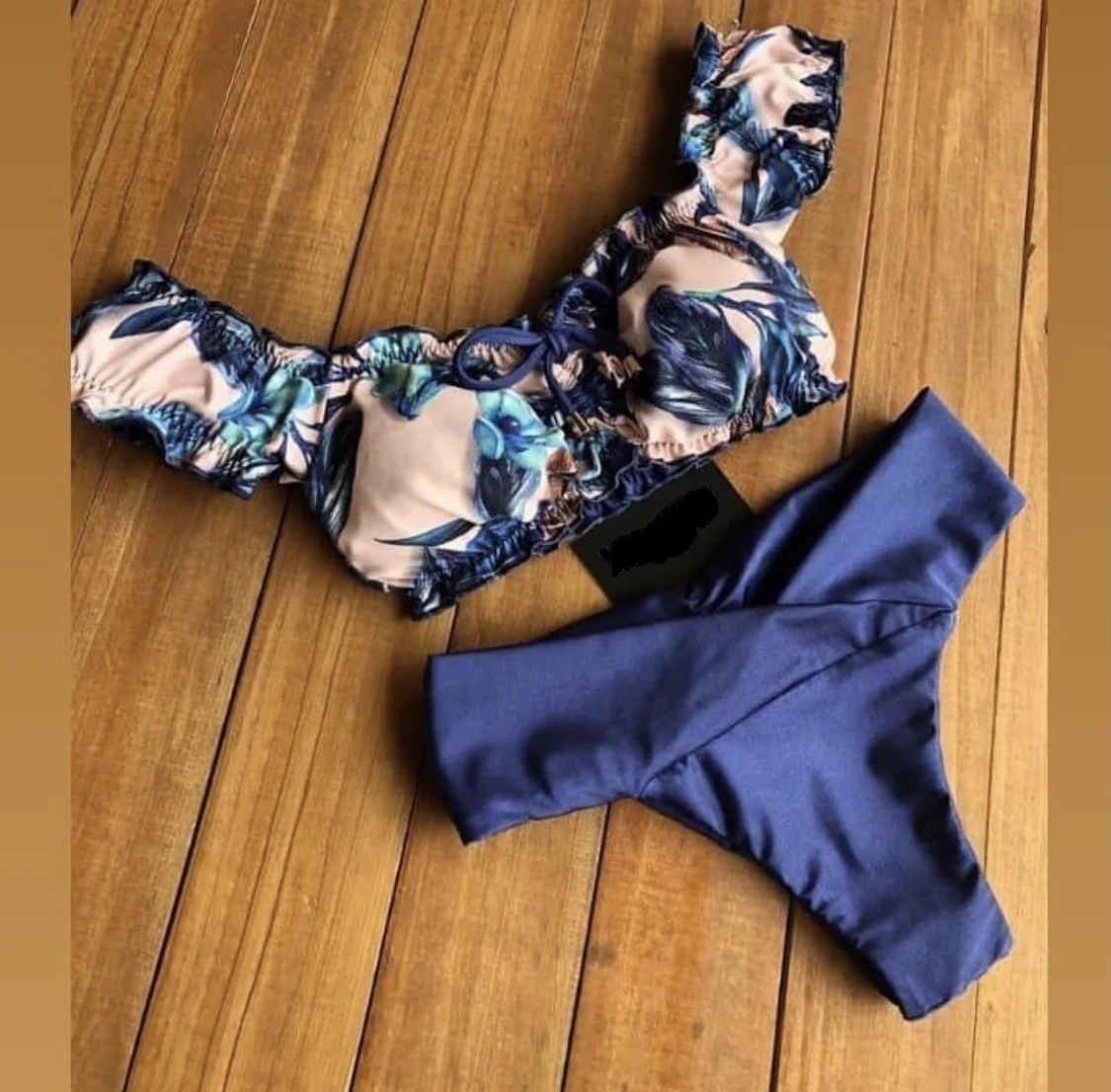 

2020 Bikini Set Women Ruffle Biquini Swimwear Low Waist Sexy Brazilian Ribbed Swimsuit Bather Beach Maillot De Bain