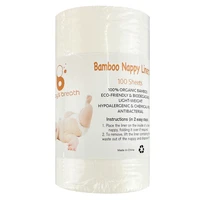 1928cm roll disposable cloth diaper bamboo flushable liner 100 sheets biodegradable
