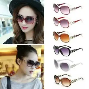 

Vintage Ladies Sunglasses Women's Retro Shades Summer Fashion Designer Uv400 With Glasses Case