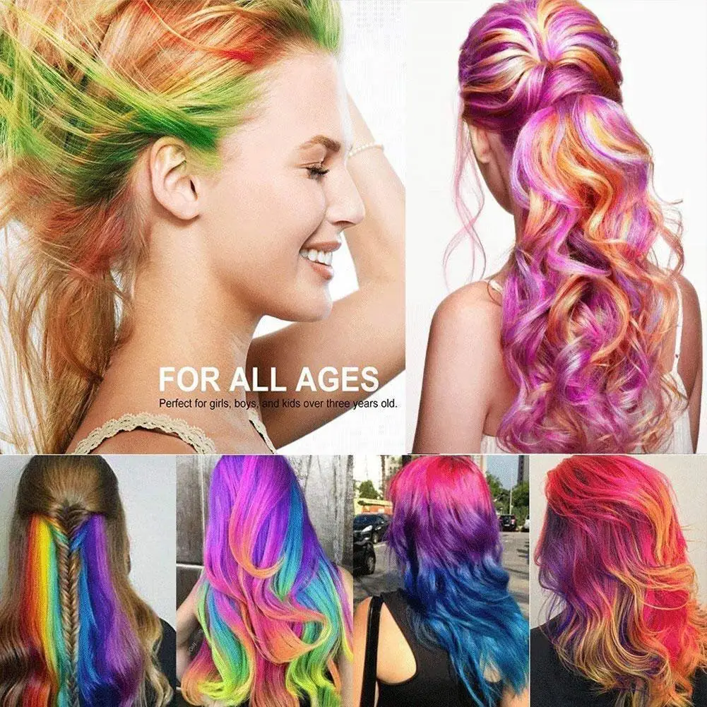 

Disposable Hair Dyeing Wax Bright Color Temporary Hair Dyeing Cream Easy Color Doe Not Harm Hair Natural Non-toxic Hair Dye Tool