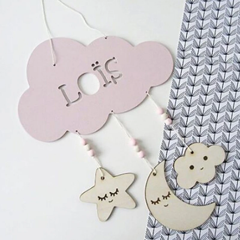 Северный стиль деревянных украшений бусины на стену с аксессуарами подвеской кистью для детской комнаты