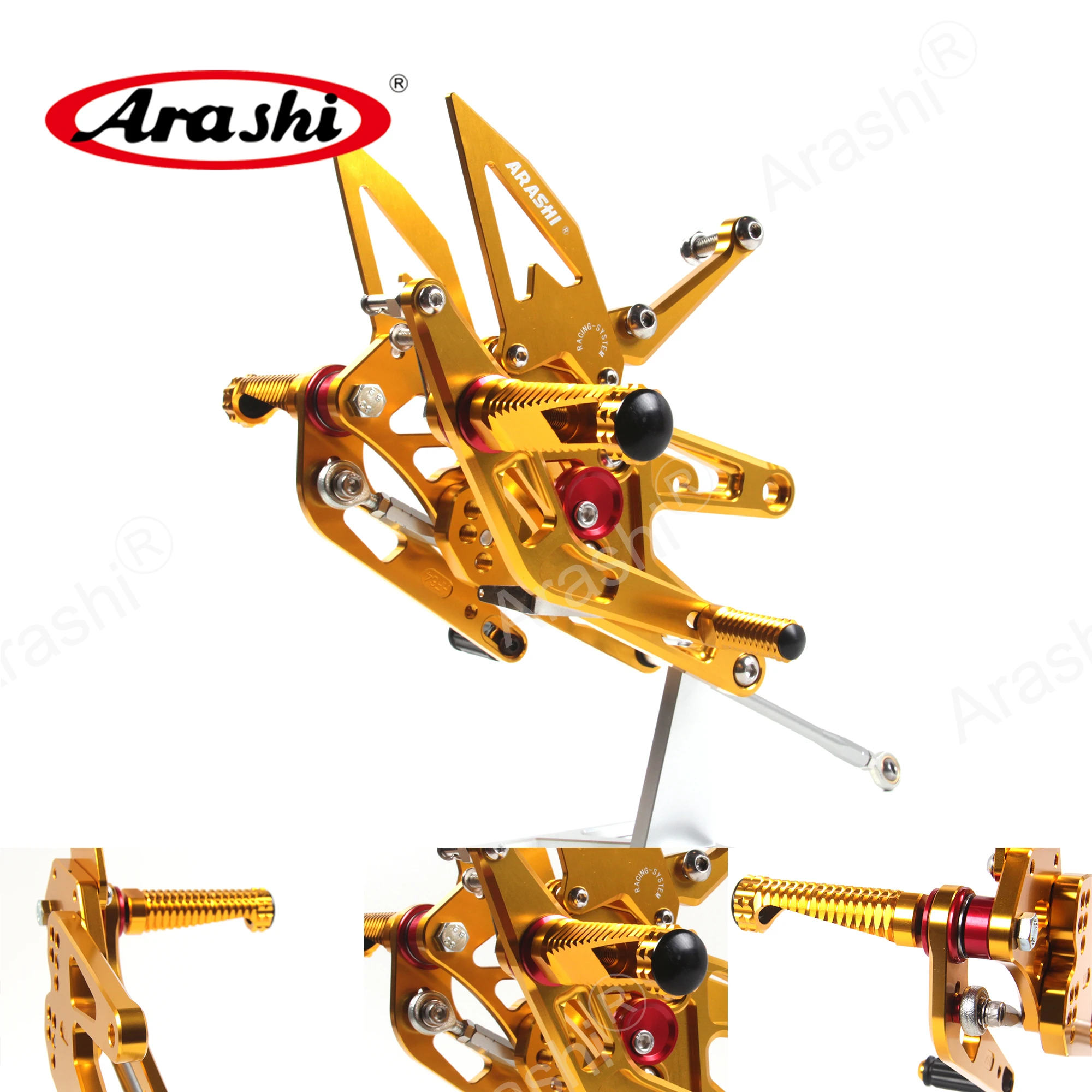 Yashi YZF-R6 регулируемая подставка для ног с ЧПУ YAMAHA YZF R6 2003 2004 2005 подножки задние