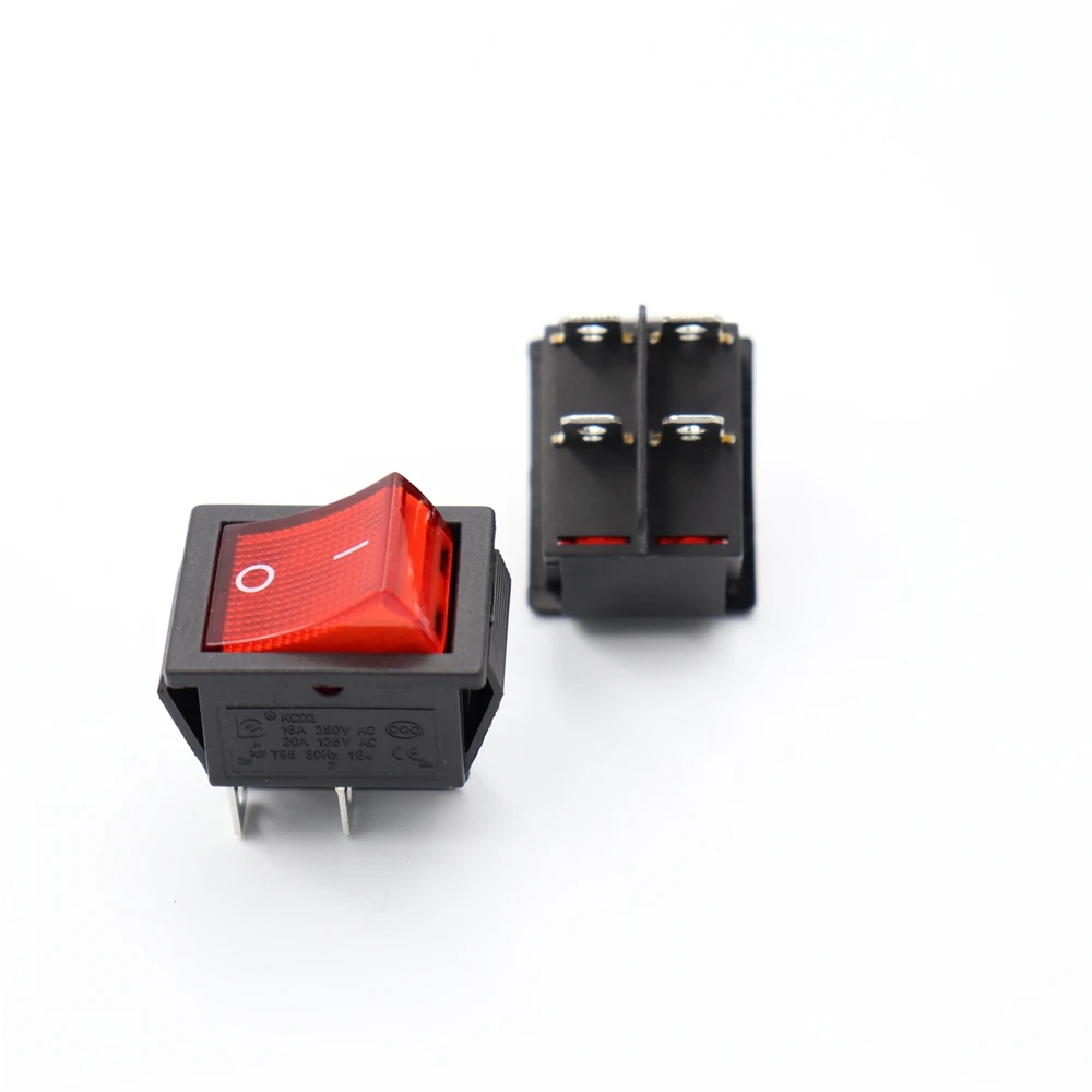 

1 шт., 12 В, 220 В, переключатель KCD4, кулисная кнопка питания в форме лодки on-0ff, с подсветкой