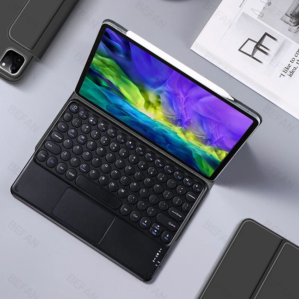 Touchpad keyboard iPad Air 4 Case 2020 Pro 11 12.9 2018 Cover Magnetic Slim Bluetooth Magic Cases shell | Компьютеры и офис