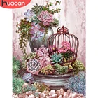 Алмазная вышивка HUACAN цветок картина стразы алмазов картина суккуленты алмаз мозаичное Ремесло Декор для дома