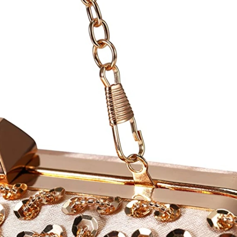 

Evening Bags and Clutches for Women Sequins Clutch Beaded Purse Wedding Party Handbag