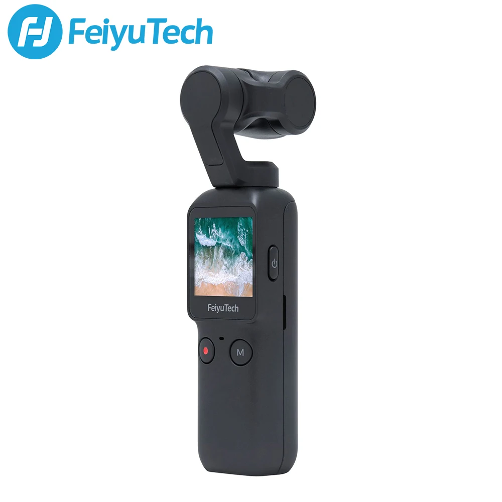

Feiyutech Feiyu Pocket Stabilized for 4K Camera Gimbal 3-axis Hybrid Stabilization 4K 60fps 270 120° Wide Angle Smart Track
