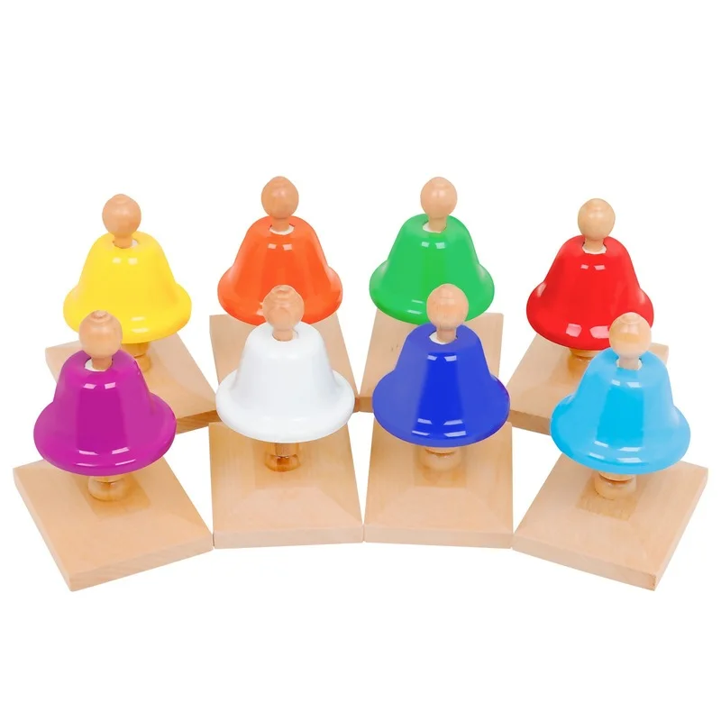 Orff Percussion 8 Tone Mutuo Class Bell Beech Preschool Teaching Aids Early Childhood Toys Musical Instruments Accessories