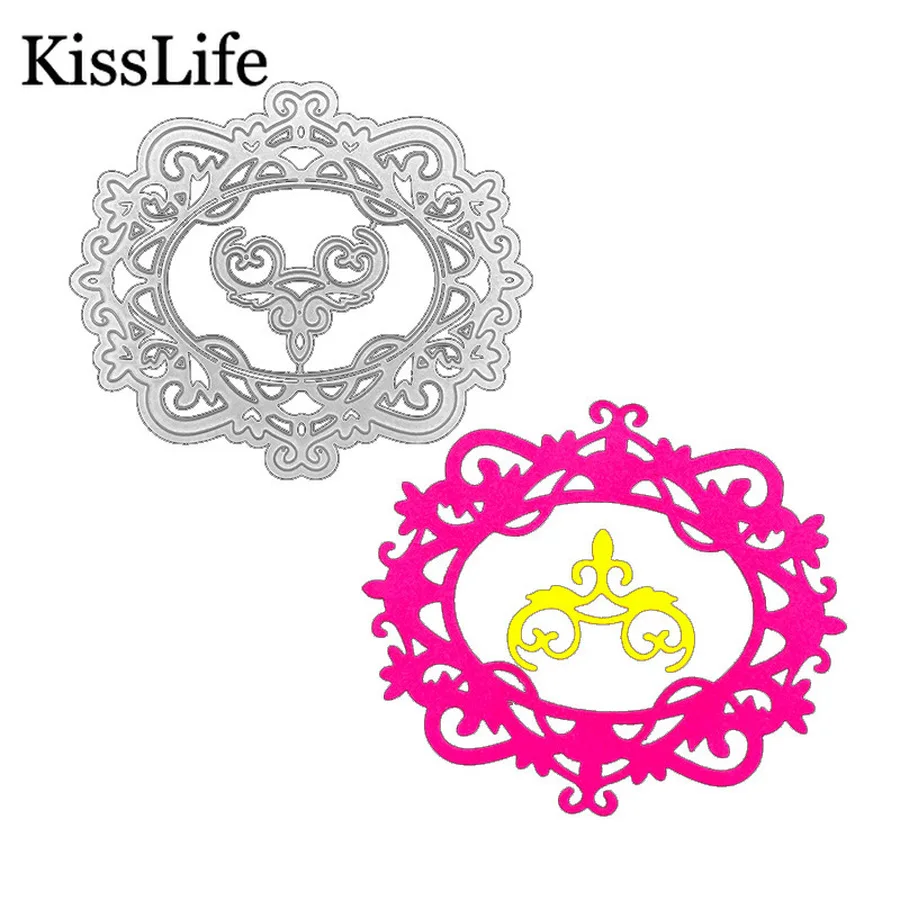 Рождественский олень на цветочном венке тиснение металла резки штампы Kscraft