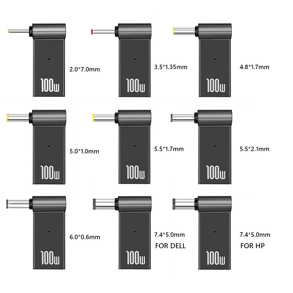 Адаптер питания PD 100 Вт для ноутбука разъем USB Type-C Мама-папа постоянного тока