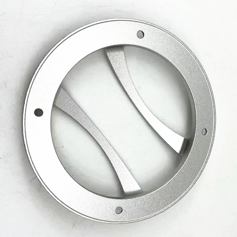 

2 Pcs Car Midrange Speaker Cover 3 Inch Gray Two-bar Titanium Color Three-bar Speaker Grille Protective Cover