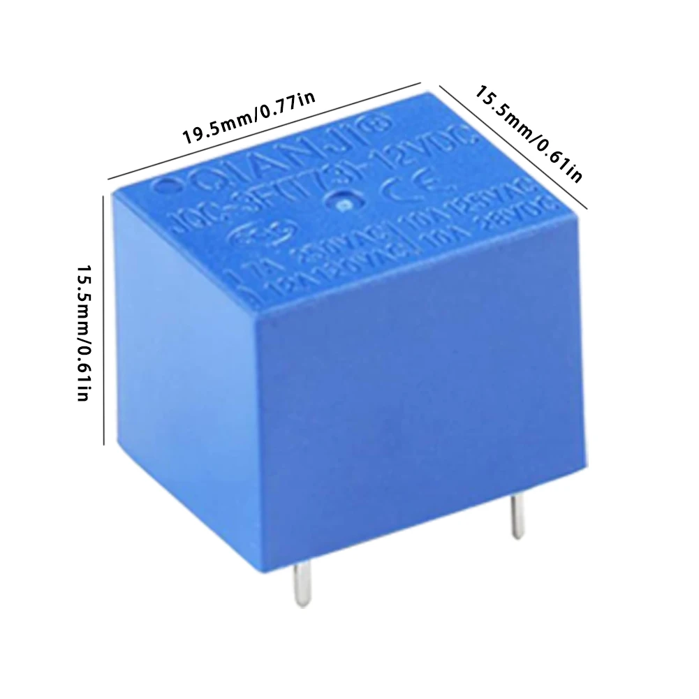 

10PCS Power Relay PCB Type 12V 5 Pin Mini SPST Power Coil Relay JQC-3F Electric Circuit Protection DC Power Relay In stock