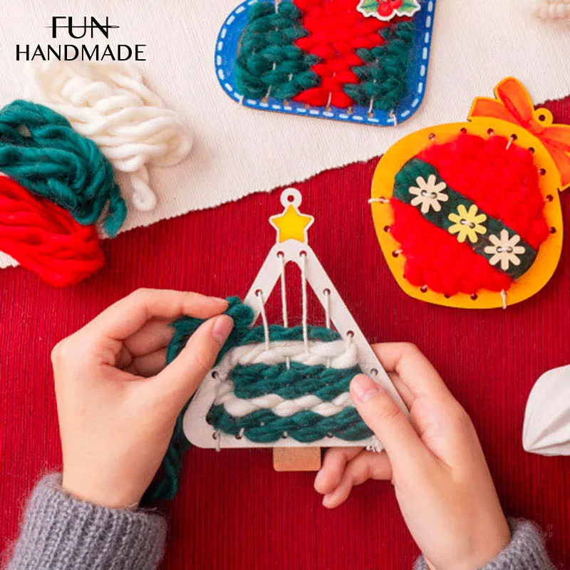 

Рождественская елка «сделай сам», деревянная нить для рукоделия, детское украшение для граффити ручной работы, Рождественский Декор, подар...