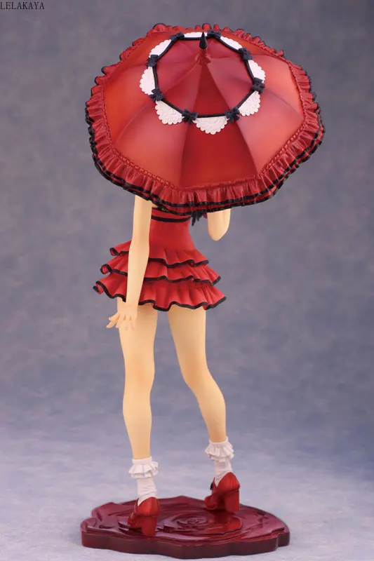 18 см Новое поступление Аниме экшн-фигурки Fate Stay Night Fate/Extra Saber Nero Red Dress Take Umbrella ПВХ