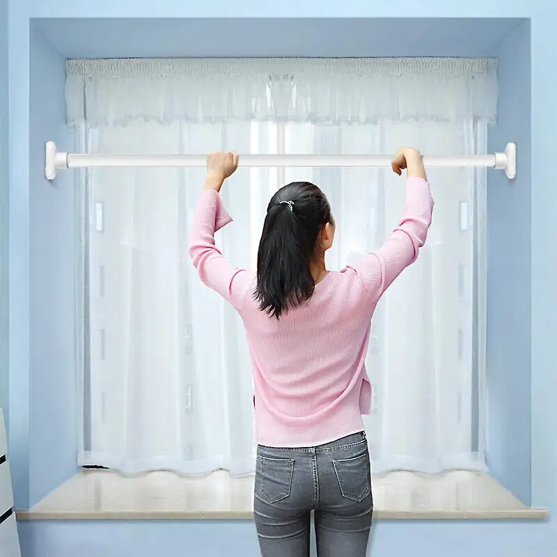 

Spring Telescopic Net Voile Tension Curtain Curtain Rail Loaded Pole Rod