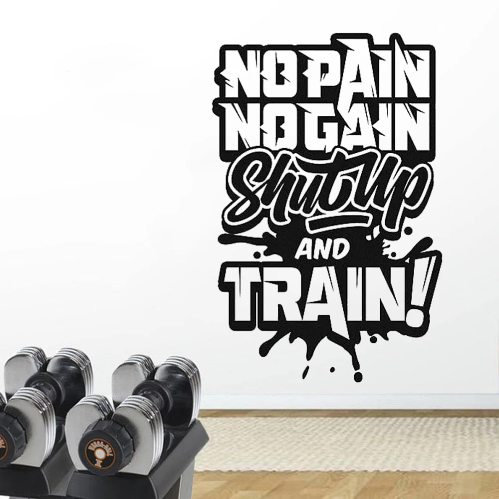 Креативные художественные наклейки для тренажерного зала водонепроницаемые