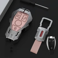 auto remote key case 3d zinc alloy shell protection cover car styling for benz a c e s class glc decoration accessories