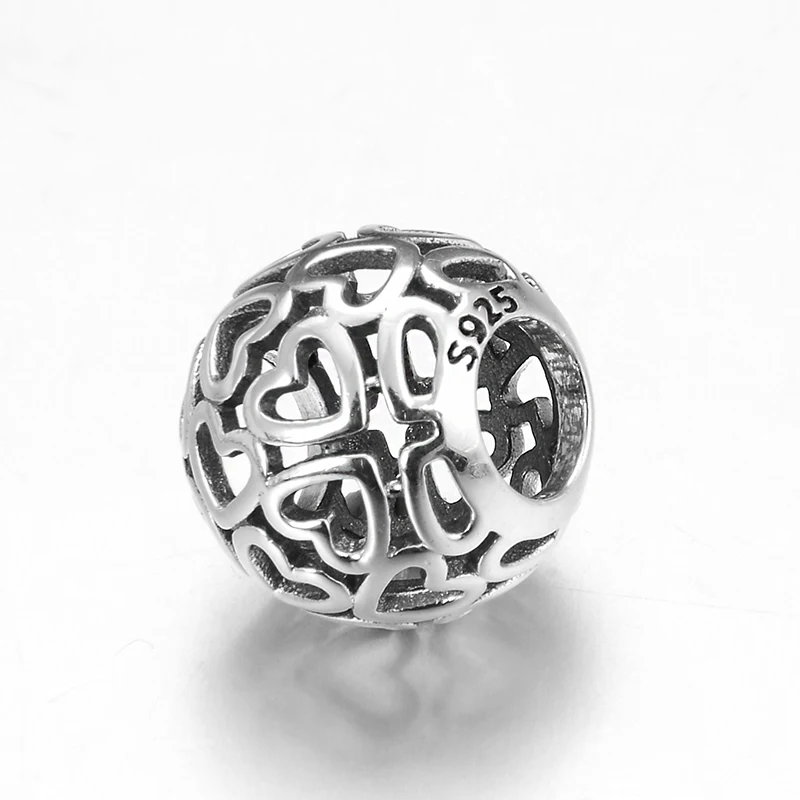 Женский браслет с подвесками в виде сердца|Ювелирные шармы| |