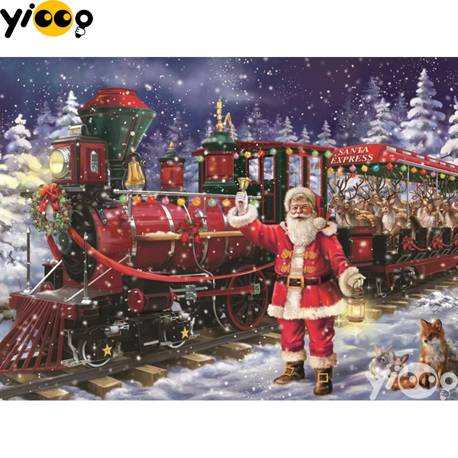 

Full Square/Round Drill Diamond Painting Cross Stitch Embroidery Christmas Express Rhinestone Mosaic Home Decor Gift BX2256