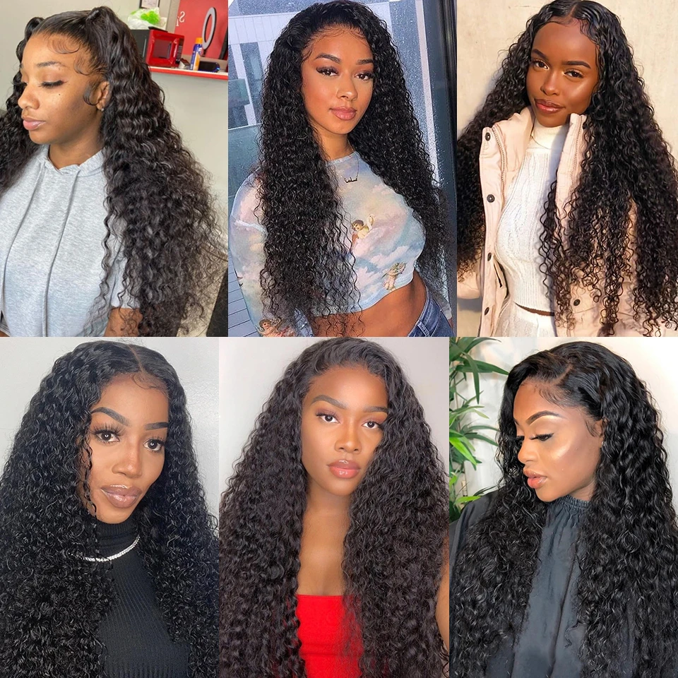 13x6 Deep Wave Frontal Wig Brazilian 5x5 Closure HD Wet and Wavy Lace Front Water Curly Human Hair Wigs For Women |