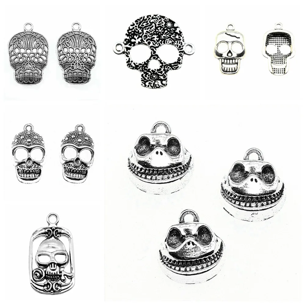 

Подвески-шармы с черепом от фирмы Тристана, Подвески для изготовления ювелирных изделий, аксессуары для фотографий