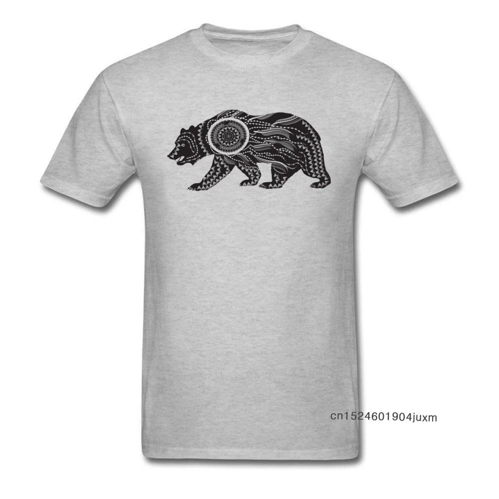 Декоративная футболка с медведем Мужская 2018 модный дизайн топы рубашка