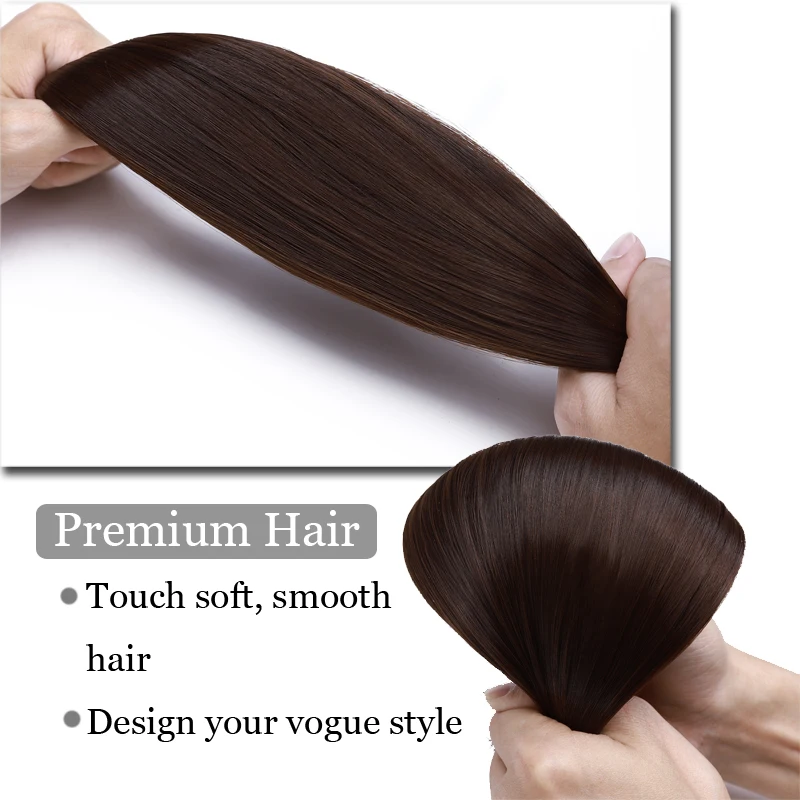 S-noilite длинные прямые волосы для наращивания на 5 клипсах женщин синтетические