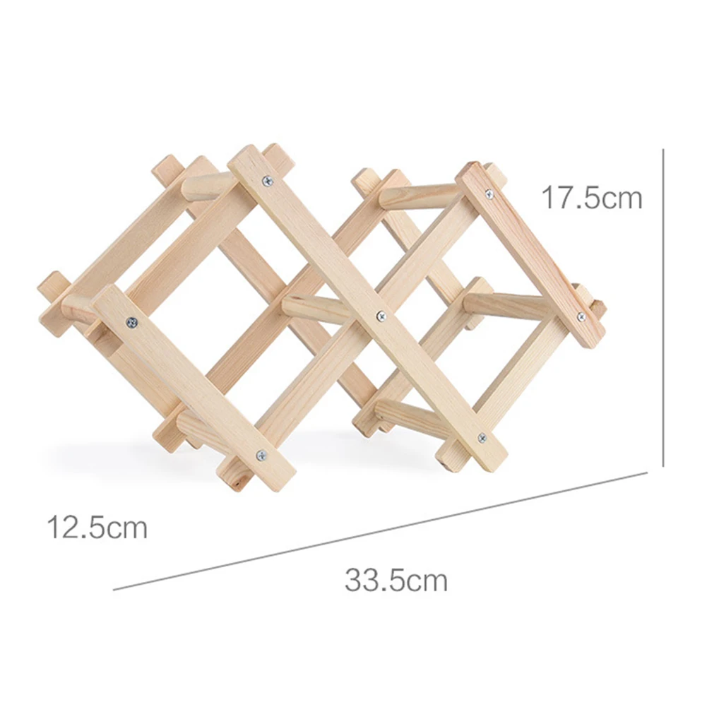 Деревянные держатели для бутылок вина креативные Практичные складные