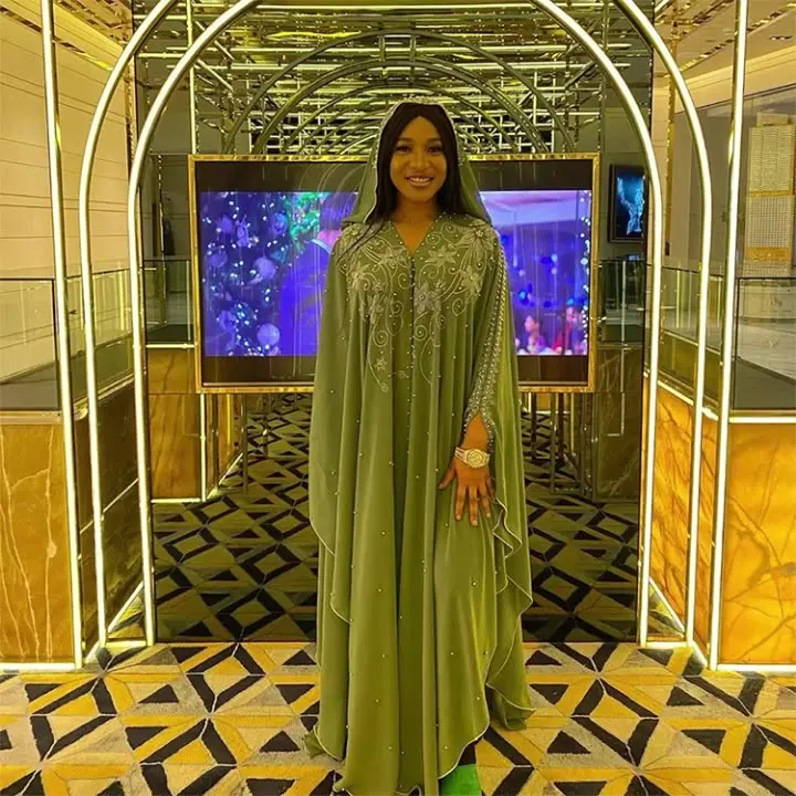 

2021 pieces arabic long dresses kaftan maxi size with pearls