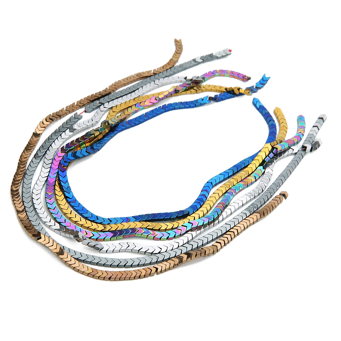 Beadtales 90 шт натуральная стрела с камнями бусины 4 мм Ширина красочные аксессуары
