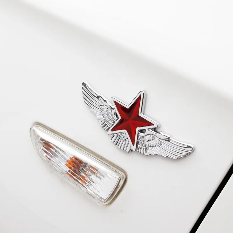 

Five-pointed Star Car Sticker Logo Emblem Badge Car Styling Sticker For Universal Cars Motorcycle Decorative Accessories
