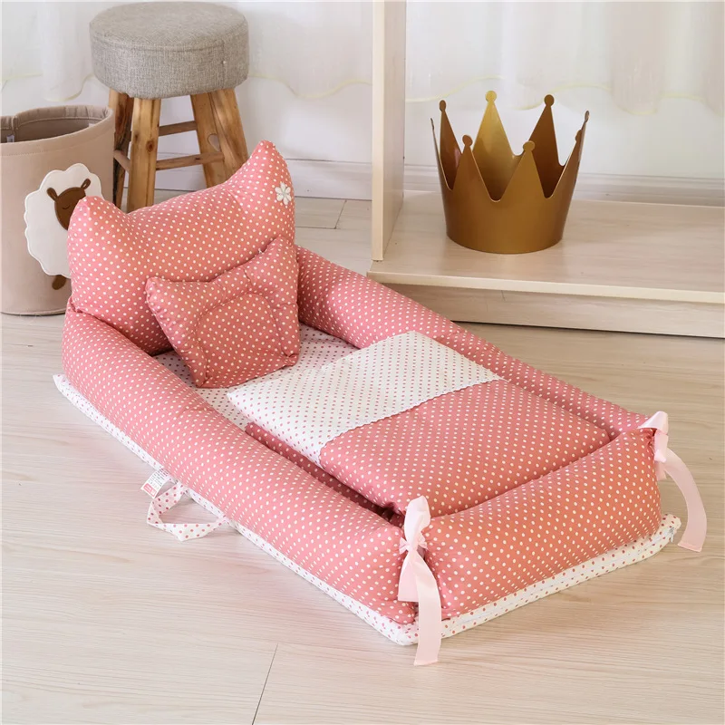 

Новейшая детская кроватка-гнездо для сна с одеялом, люлька для новорожденных, детская люлька для детской коляски