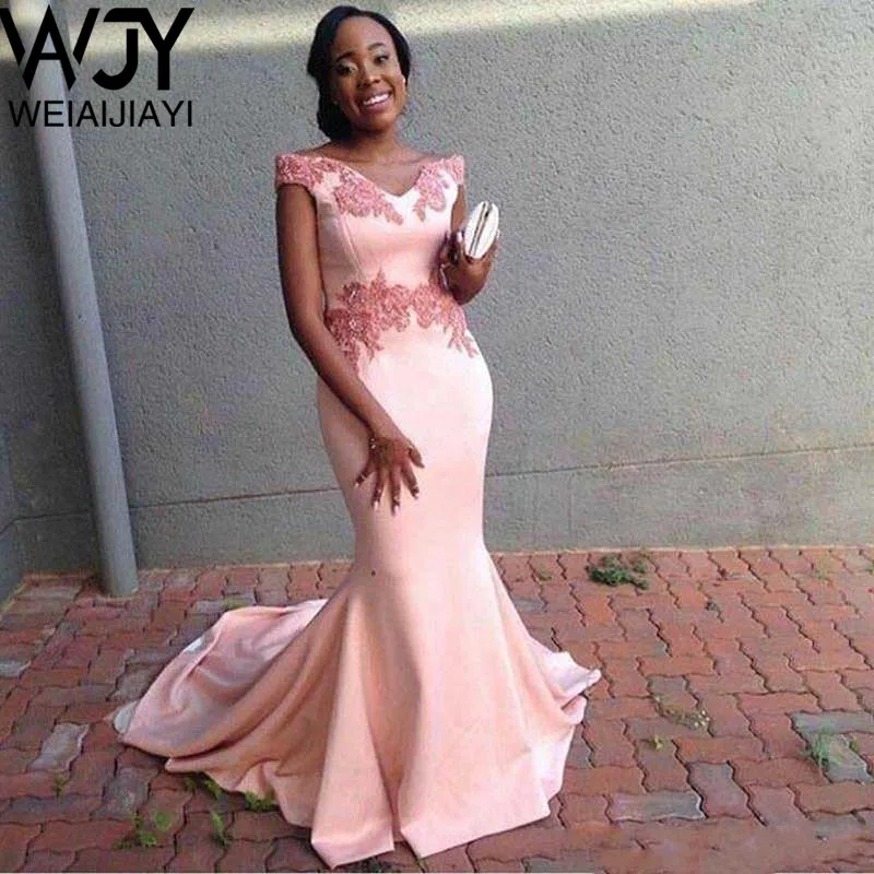 

Best Selling Strapless Off The Shoulder Satin Long Formal Evening Dress Appliques Custom Made Plus Size Prom Dresses Party Skirt