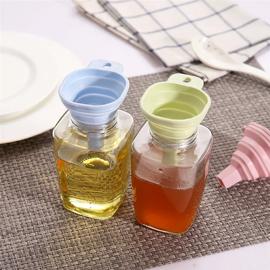 Новая Мини Складная Выдвижная воронка 3 шт. кухонная Воронка для дозирования