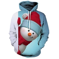 2021 new men hoodie cute naughty well behaved and funny christmas snowman printed casual style hoodie 3d printed male hoody