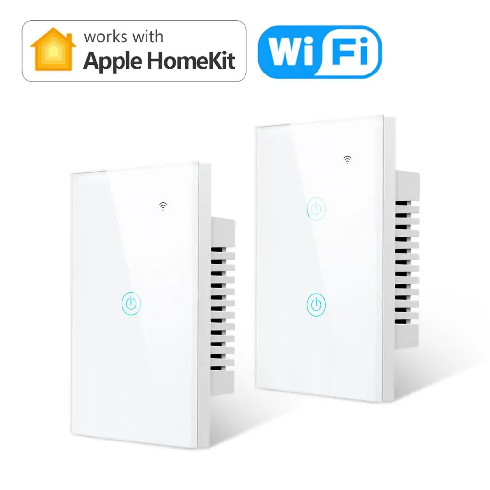 WI FI светильник выключатель питания работает для Apple Home приложение EU/US сотовый
