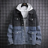 2021 new denim jacket spring autumn trendy mens jeans ins casual retro cowboy coat motorcycle streetwear m 3xl size