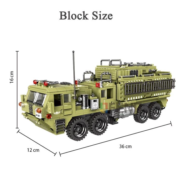 

INGBAO Building Blocks Toys military 06014 Cross The Battlefield Series Bricks heavy Truck Tiger Tank Model Gift for Children
