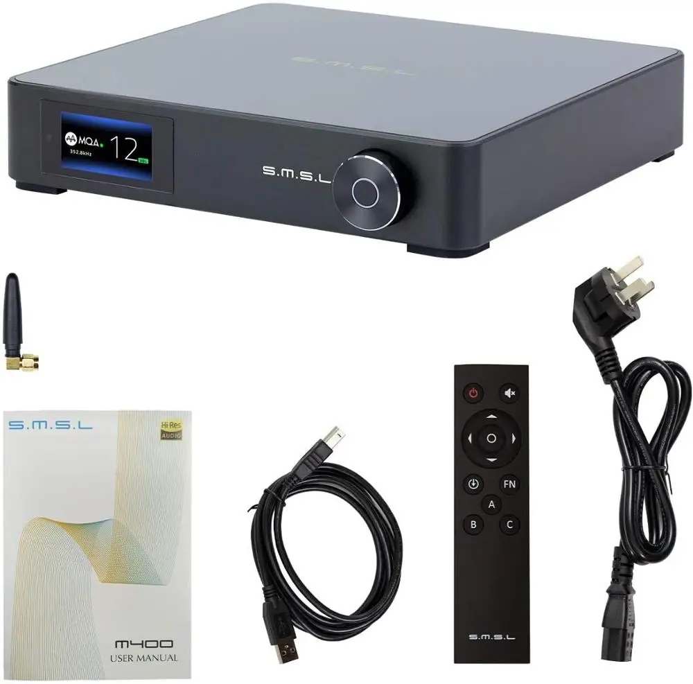SMSL M400 Hi-Res USB DAC AK4499 Bluetooth 5 0 полный баланс MQA декодирование DSD512 32 бит/768 кГц XMOS XU216 UAT