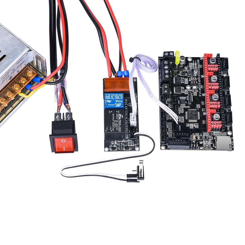 BIGTREETECH SKR mini E3 V1.2 плата управления 32 бит с TMC2209 UART драйвер части 3d принтера skr v1.3 E3 Dip для Creality Ender 3