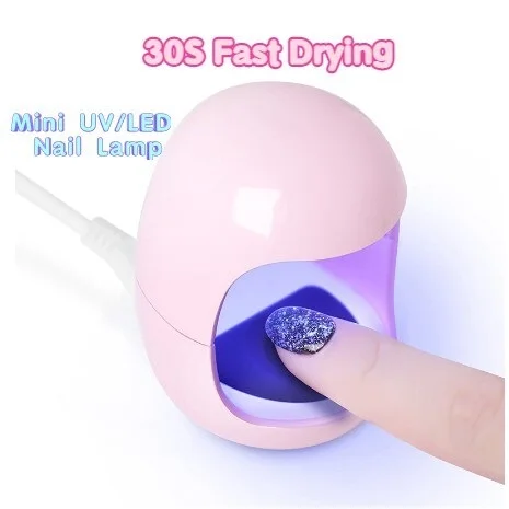 

Ready stockMini UV Light 3W LED Lamp Nail Art Ultraviolet Polish Sunlight Dryer Home DIY Manicure Tool Machine