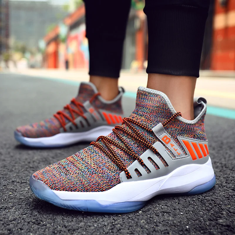 Суперзвезда Мужская Высокая Баскетбольная обувь Мужские дышащие баскетбольные