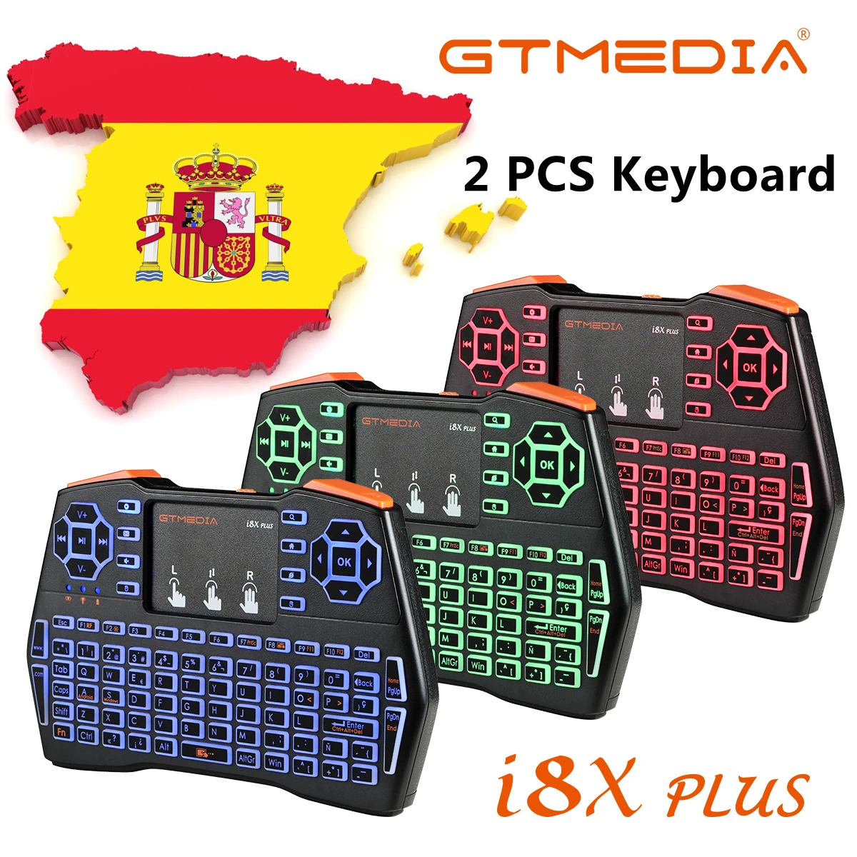 Горячая Распродажа GTMEDIA i8X плюс испанский воздуха Мышь Сенсорная панель
