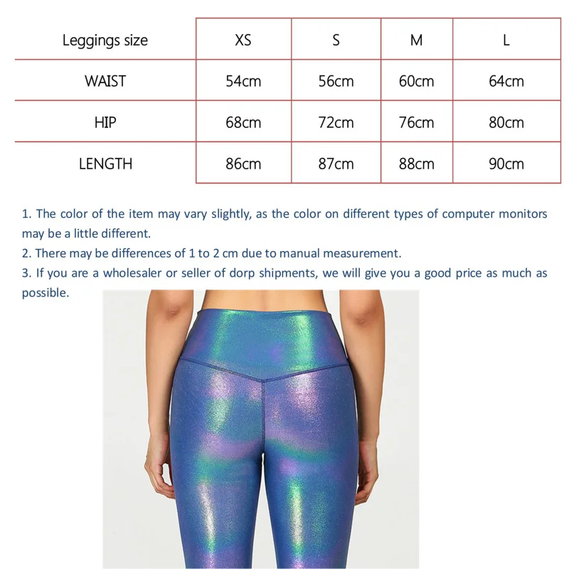 

IMLARIO Shimmer Workout Leggings High Rise Yoga Fitness Squat Pants Shiny Women Compression Gym Dance Active Tights Sportswear